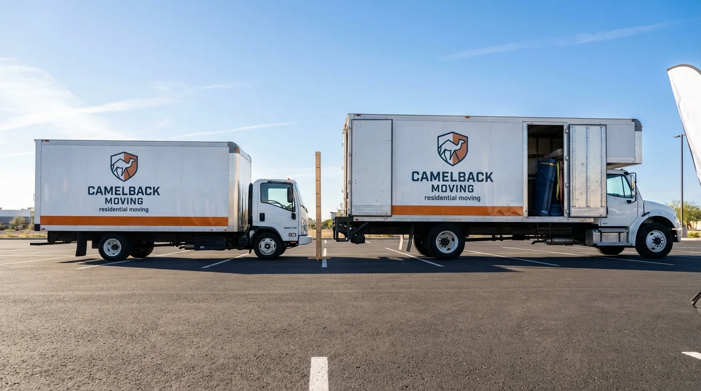 Moving truck size capacity guide in Albia
